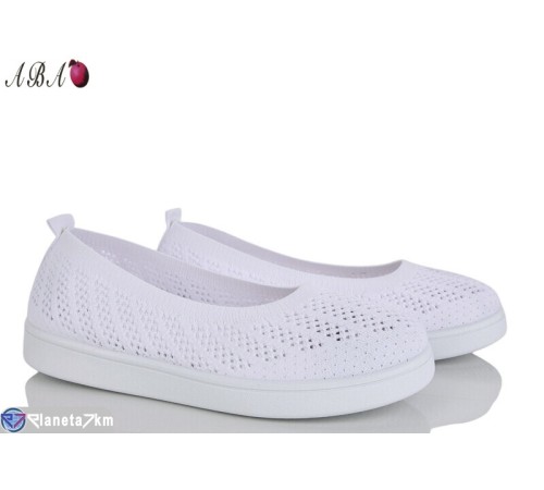 Балетки жіночі на літо (8 пар р.36-41) білий  "Aba"