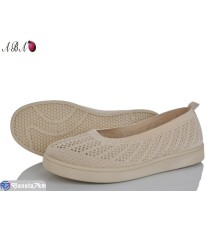 Балетки жіночі на літо (8 пар р.36-41) бежевий  "Aba"