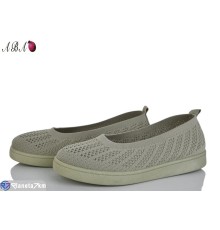 Балетки жіночі на літо (8 пар р.36-41) зелений  "Aba"