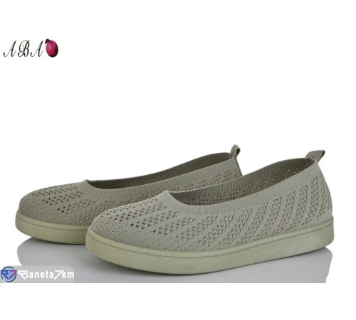 Балетки жіночі на літо (8 пар р.36-41) зелений  "Aba"