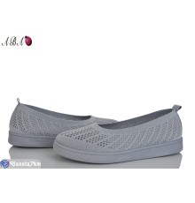 Балетки жіночі на літо (8 пар р.36-41) сірий  "Aba"