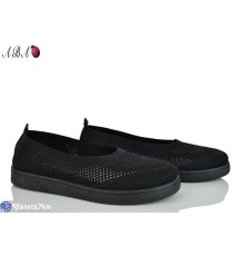 Балетки жіночі на літо (8 пар р.36-41) чорний  "Aba"