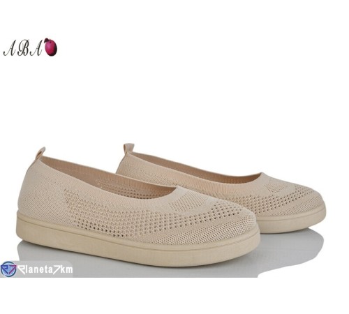Балетки жіночі на літо (8 пар р.36-41) бежевий  "Aba"