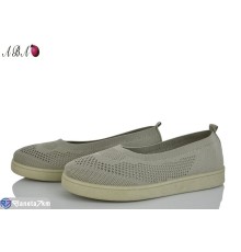 Балетки жіночі на літо (8 пар р.36-41) зелений  "Aba"