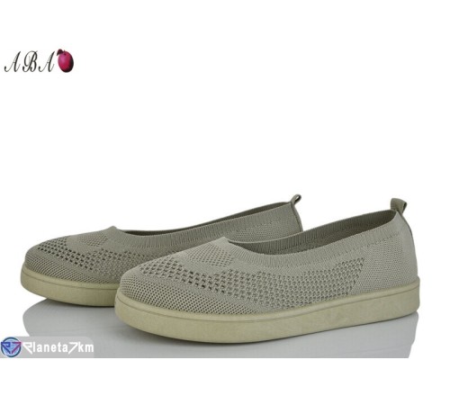 Балетки жіночі на літо (8 пар р.36-41) зелений  "Aba"