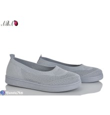 Балетки жіночі на літо (8 пар р.36-41) сірий  "Aba"