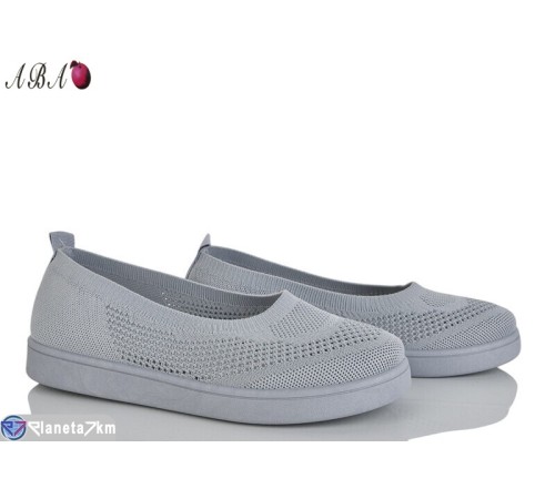 Балетки жіночі на літо (8 пар р.36-41) сірий  "Aba"