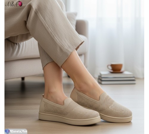 Сліпони жіночі на літо (8 пар р.36-41) бежевий  "Aba"