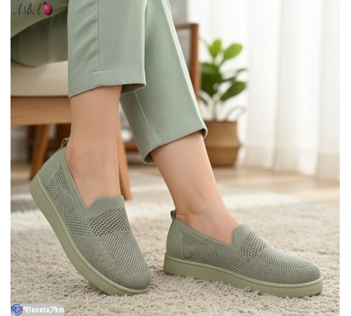 Сліпони жіночі на літо (8 пар р.36-41) зелений  "Aba"