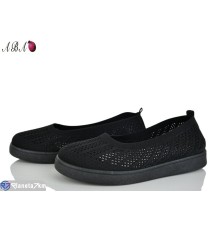 Балетки жіночі на літо (8 пар р.40-43) чорний  "Aba"