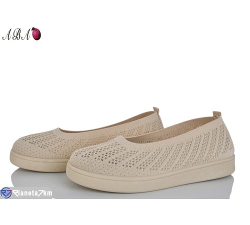 Балетки жіночі на літо (8 пар р.40-43) бежевий  "Aba"