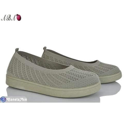 Балетки жіночі на літо (8 пар р.40-43) зелений  "Aba"