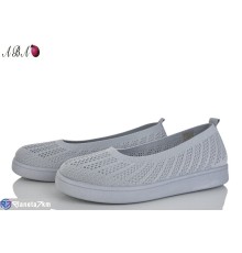 Балетки жіночі на літо (8 пар р.40-43) сірий  "Aba"