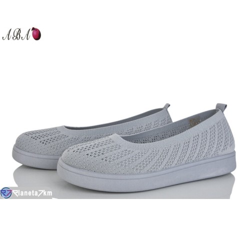 Балетки жіночі на літо (8 пар р.40-43) сірий  "Aba"