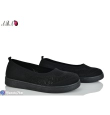 Балетки жіночі на літо (8 пар р.40-43) чорний  "Aba"