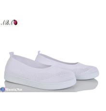 Балетки жіночі на літо (8 пар р.40-43) білий  "Aba"