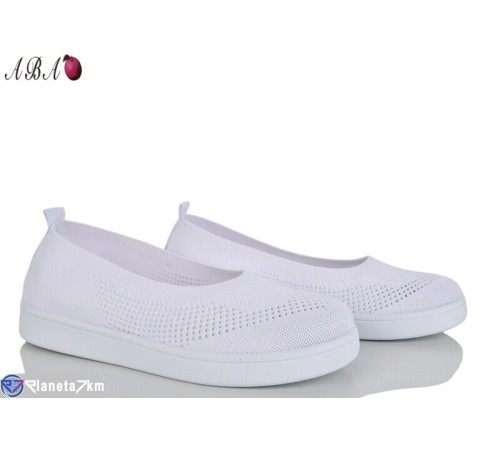 Балетки жіночі на літо (8 пар р.40-43) білий  "Aba"