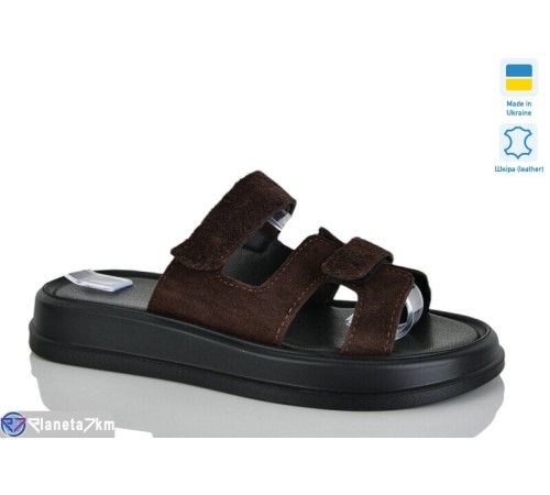 Шлепки жіночі на літо (6 пар р.36-40) коричневий  "LIKA"