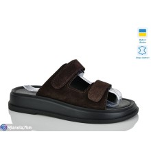 Шлепки жіночі на літо (6 пар р.36-40) коричневий  "LIKA"