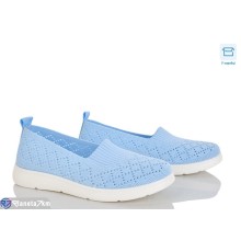 Сліпони жіночі на літо (8 пар р.37-42) блакитний  "KULIBABA"