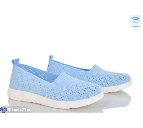 Сліпони жіночі на літо (8 пар р.37-42) блакитний  "KULIBABA"