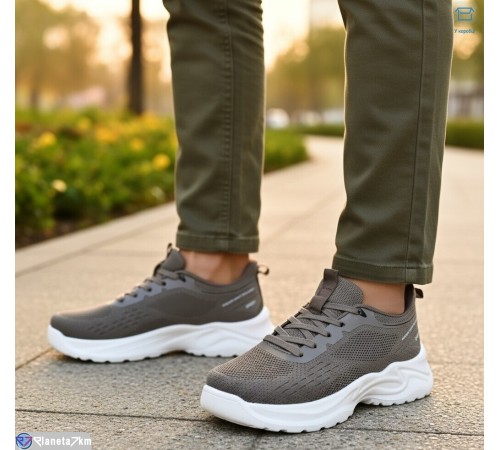 Кросівки чоловічі на весну/осінь (8 пар р.40-45) сірий  "KULIBABA"