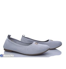 Балетки жіночі на літо (12 пар р.37-41) сірий  "Emin"