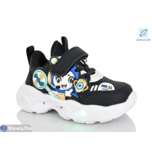 Дитячі кросівки на весну/осінь (8 пар р.21-26) чорний  "Lilin"