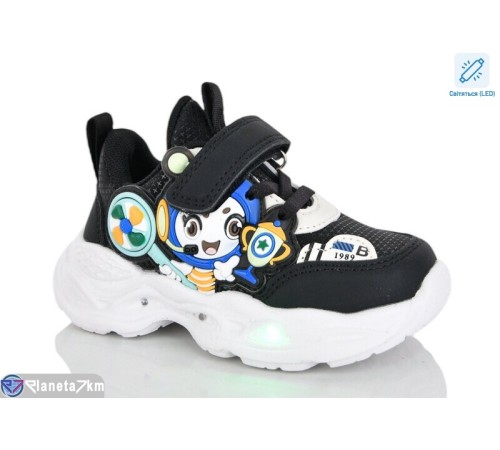 Дитячі кросівки на весну/осінь (8 пар р.21-26) чорний  "Lilin"