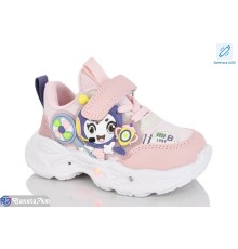 Дитячі кросівки на весну/осінь (8 пар р.21-26) рожевий  "Lilin"