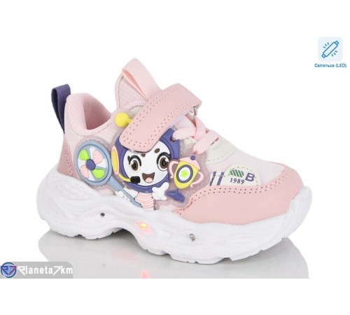 Дитячі кросівки на весну/осінь (8 пар р.21-26) рожевий  "Lilin"
