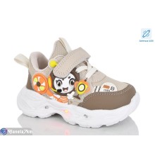 Дитячі кросівки на весну/осінь (8 пар р.21-26) бежевий  "Lilin"