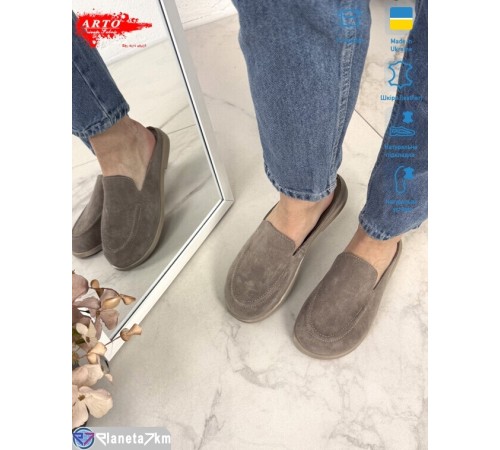 Шлепки жіночі на літо (8 пар р.36-41) коричневий  "ARTO"