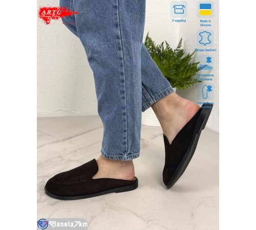 Шлепки жіночі на літо (8 пар р.36-41) коричневий  "ARTO"