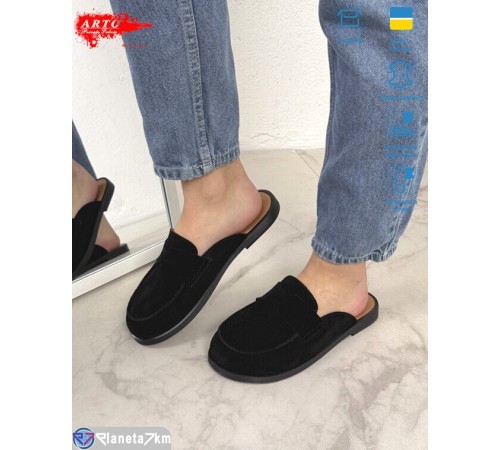 Шлепки жіночі на літо (8 пар р.36-41) чорний  "ARTO"