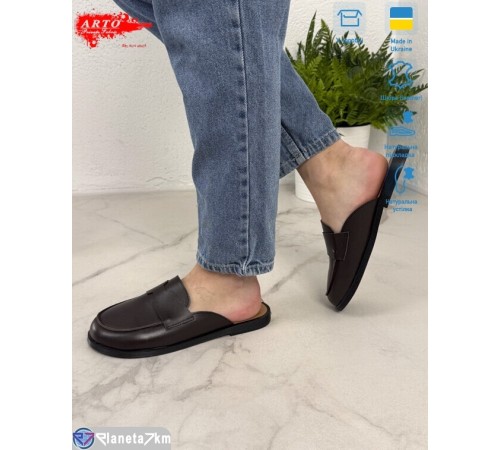 Шлепки жіночі на літо (8 пар р.36-41) коричневий  "ARTO"