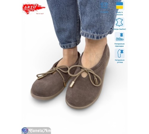 Шлепки жіночі на літо (8 пар р.36-41) коричневий  "ARTO"