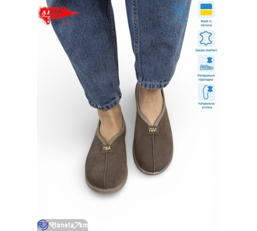 Шлепки жіночі на літо (8 пар р.36-41) коричневий  "ARTO"