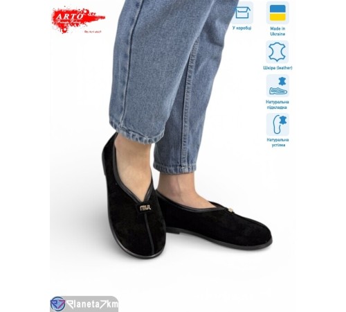 Шлепки жіночі на літо (8 пар р.36-41) чорний  "ARTO"