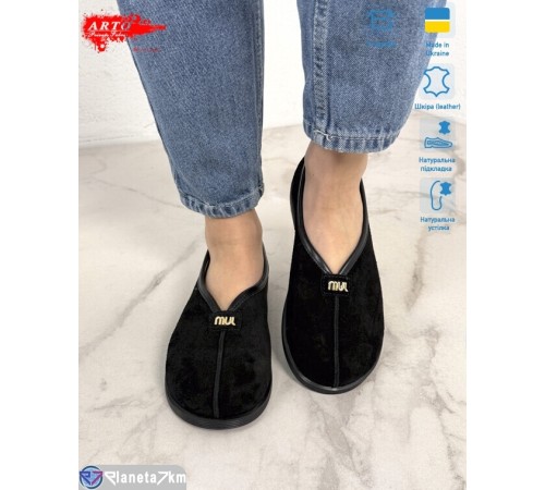 Шлепки жіночі на літо (8 пар р.36-41) чорний  "ARTO"