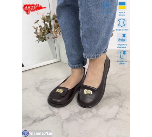 Шлепки жіночі на літо (8 пар р.36-41) коричневий  "ARTO"