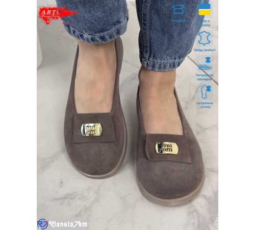 Шлепки жіночі на літо (8 пар р.36-41) коричневий  "ARTO"