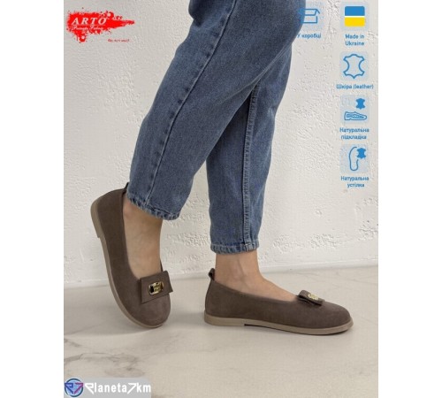 Шлепки жіночі на літо (8 пар р.36-41) коричневий  "ARTO"