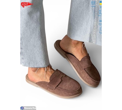 Шлепки жіночі на літо (8 пар р.36-41) коричневий  "ARTO"