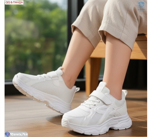Дитячі кросівки на весну/осінь (6 пар р.26-31) білий  "QQ&Панда"