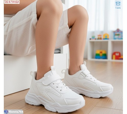 Дитячі кросівки на весну/осінь (6 пар р.26-31) білий  "QQ&Панда"