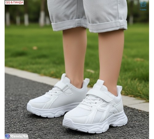 Дитячі кросівки на весну/осінь (6 пар р.32-37) білий  "QQ&Панда"