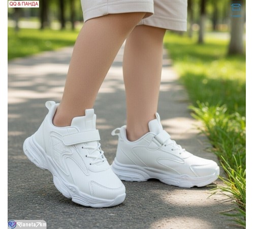 Дитячі кросівки на весну/осінь (6 пар р.32-37) білий  "QQ&Панда"