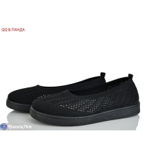 Балетки жіночі на літо (8 пар р.36-41) чорний  "QQ&Панда"