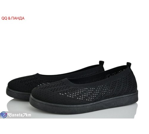 Балетки жіночі на літо (8 пар р.36-41) чорний  "QQ&Панда"